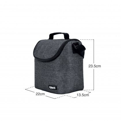 Lancheira Grande Gravel Grey
