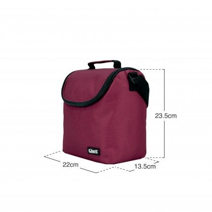 Lancheira Grande Mauve Red
