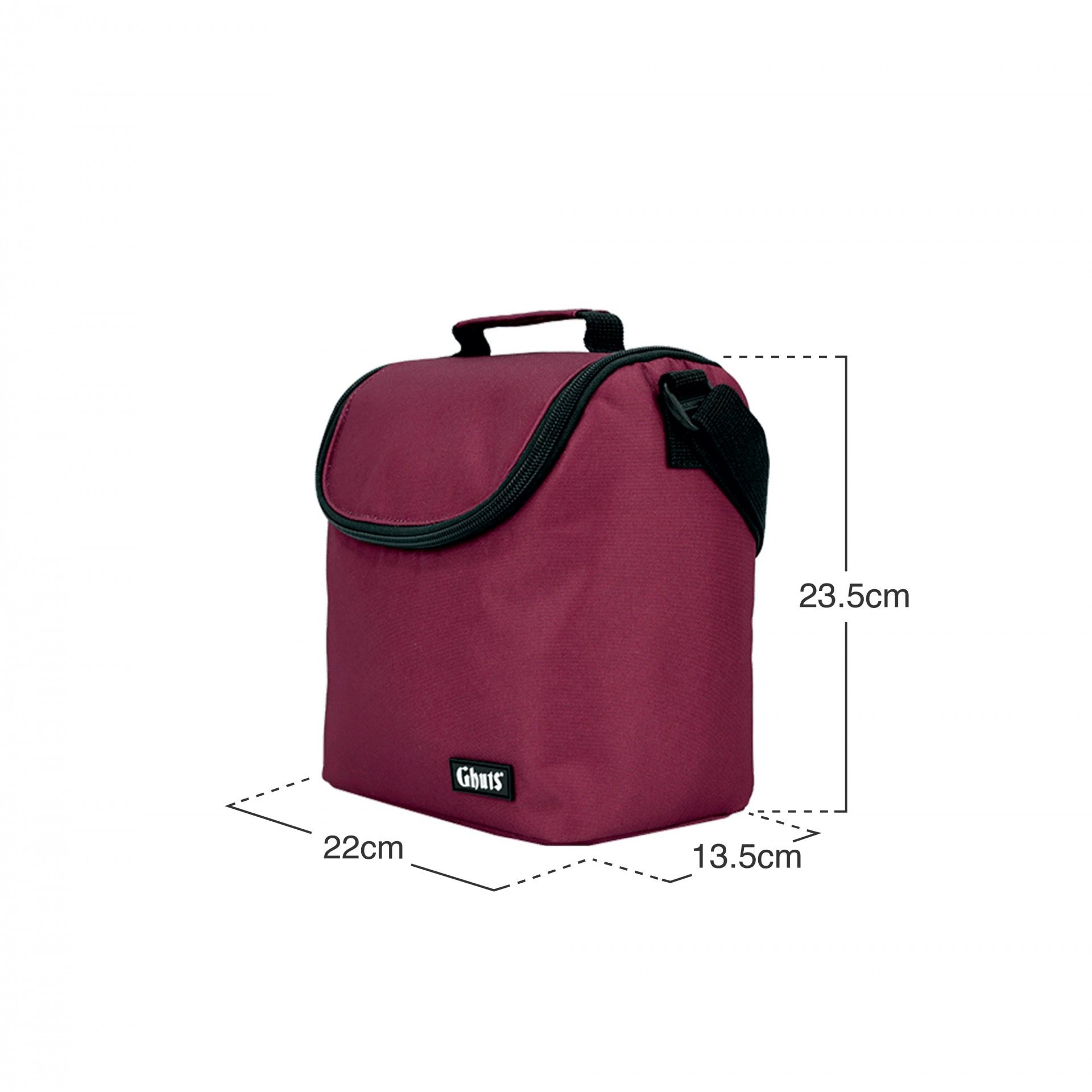 Lancheira Grande Mauve Red