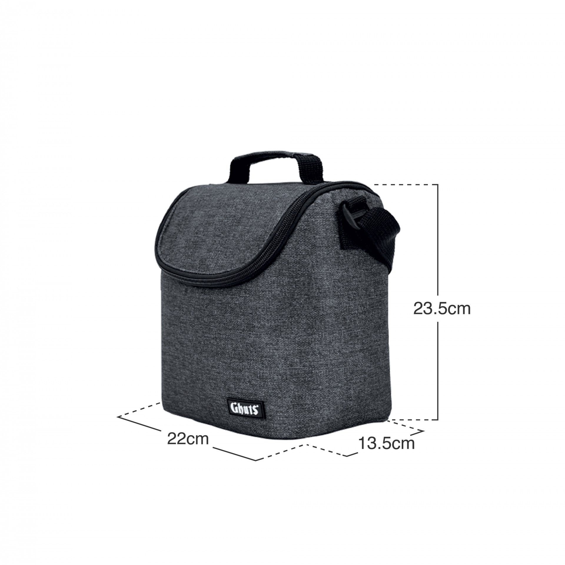 Lancheira Grande Gravel Grey