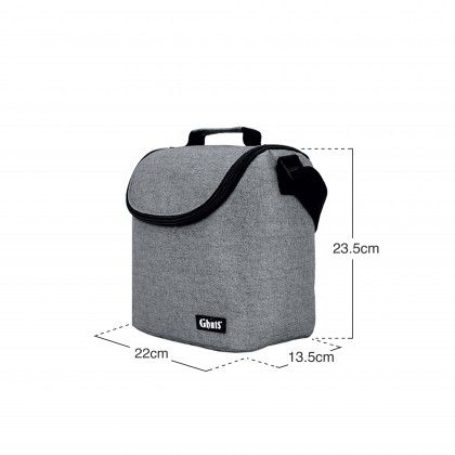 Lancheira Grande Silver Grey