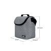 Lancheira Grande Silver Grey