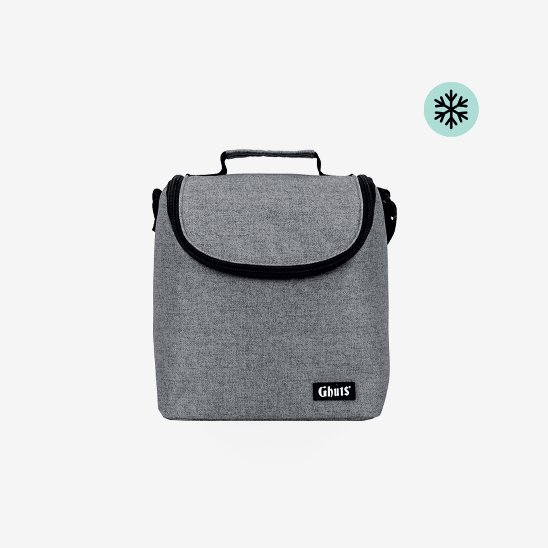 Lancheira Grande Silver Grey