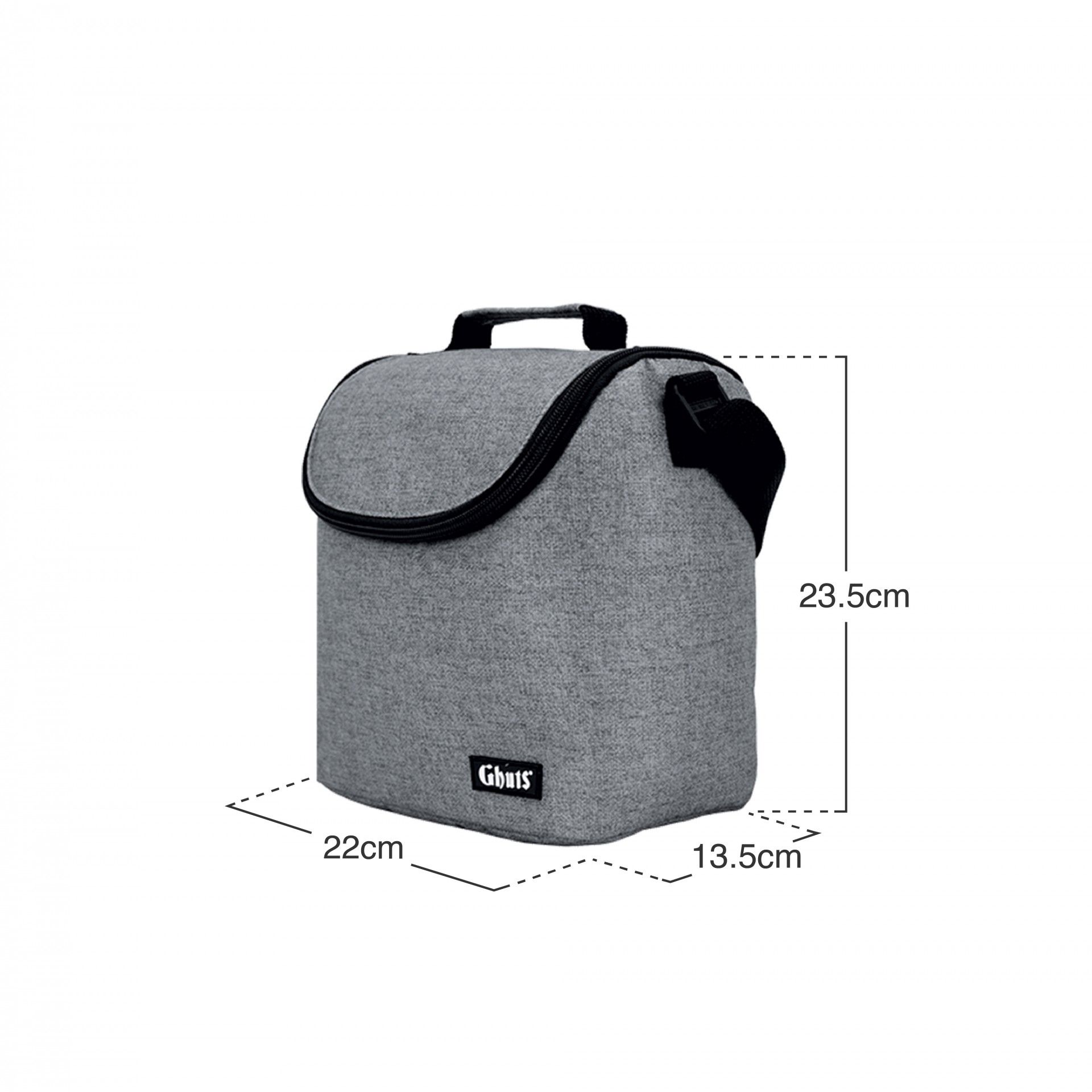 Lancheira Grande Silver Grey