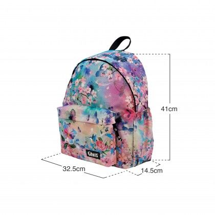 Mochila Clássica Portátil Flower Mist Mochila Clássica Portátil Flower Mist