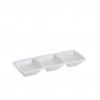 Porta Aperitivos 3 Divisões Melamina Branco 21.2X7.8X2.8cm Porta Aperitivos 3 Divisões Melamina Branco 21.2X7.8X2.8cm