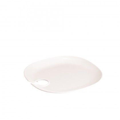 Prato Suporte Copo Melamina Marfim 24X2cm Prato Suporte Copo Melamina Marfim 24X2cm