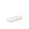 Porta Aperitivos 3 Divisões Porcelana 18.5X7X2.5cm Porta Aperitivos 3 Divisões Porcelana 18.5X7X2.5cm