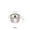 Caçarola Mini Inox Com Tampa 450ml Ø10.2X6.5cm Caçarola Mini Inox Com Tampa 450ml Ø10.2X6.5cm
