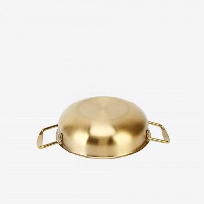 Frigideira 2 Asas Inox Dourado 1.9l Ø23X6.5cm Frigideira 2 Asas Inox Dourado 1.9l Ø23X6.5cm