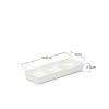 Porta Aperitivos 3 Divis�es Porcelana 18.5X7X2.5cm