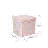 Banqueta Veludo Retangular 38X38X38cm Banqueta Veludo Retangular 38X38X38cm