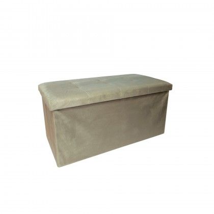 Banqueta Veludo Retangular 76X38X38cm