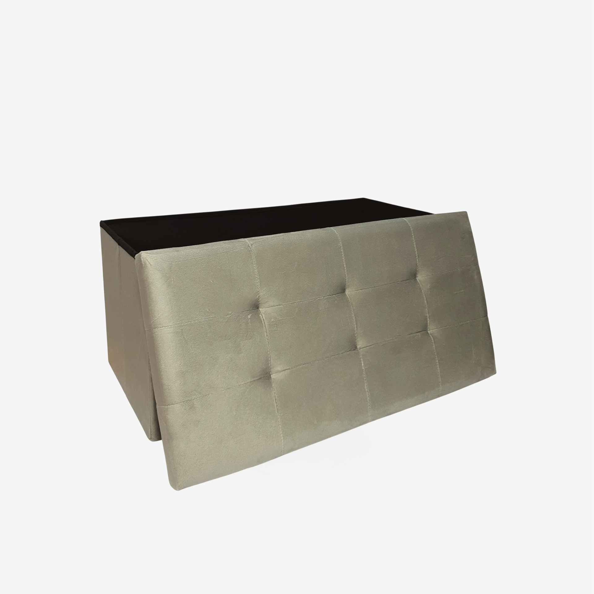 Banqueta Veludo Retangular 76X38X38cm