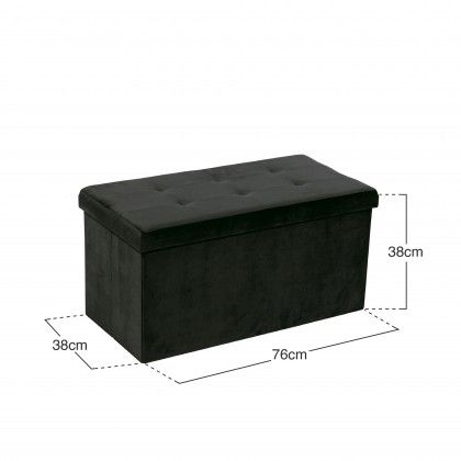 Banqueta Veludo Retangular 76X38X38cm