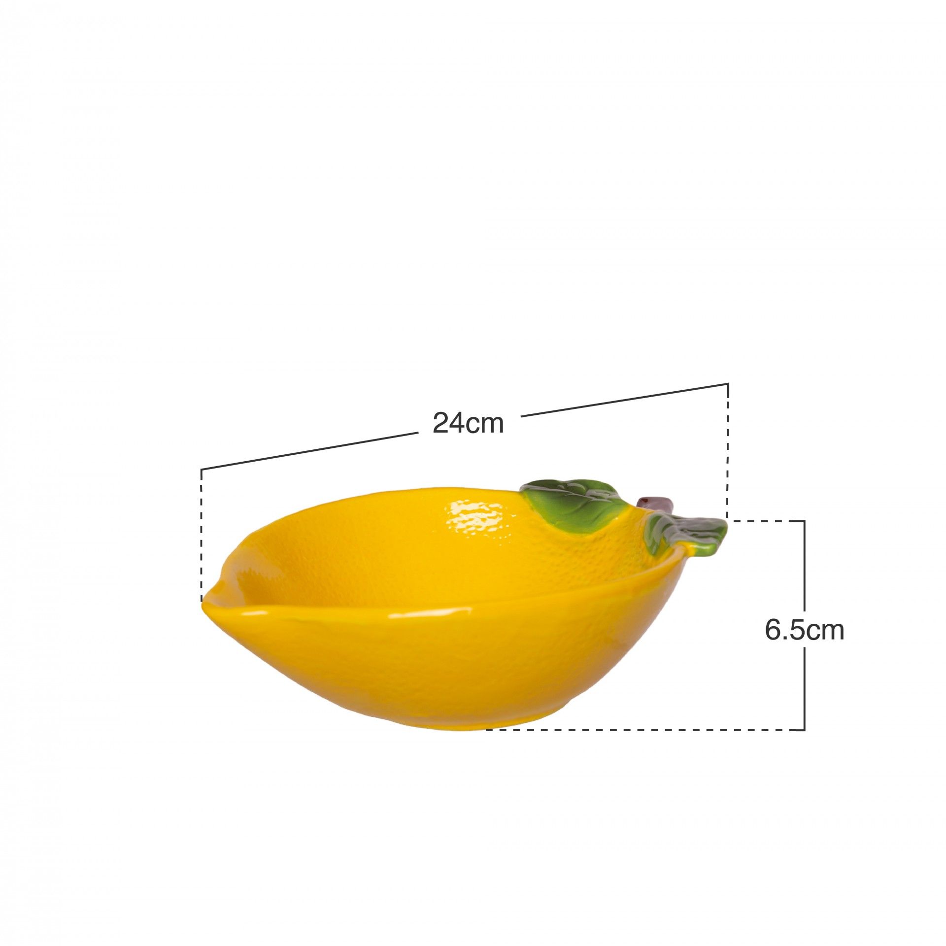 Prato Decorativo Limao 24X18X6.5cm