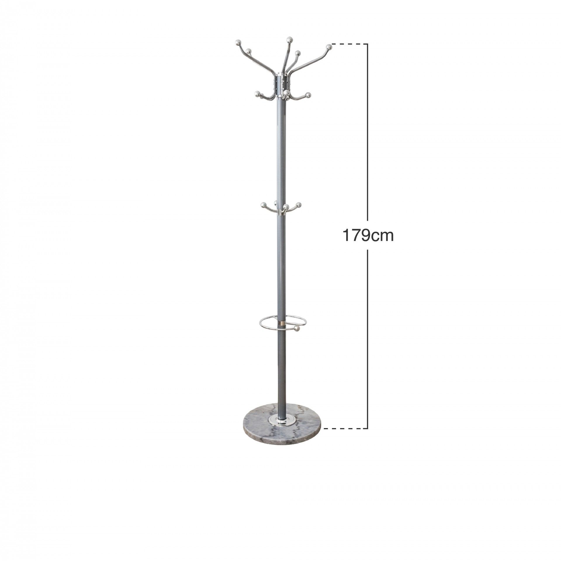 Bengaleiro Marmore Cinza 174cm