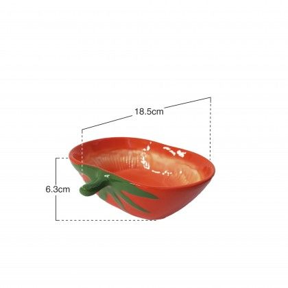 Taça Decorativa Tomate 18.5X17.5X6.3cm Taça Decorativa Tomate 18.5X17.5X6.3cm