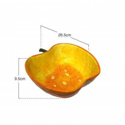 Ta�a Decorativa Abobora �26.5X9.5cm