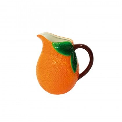 Jarro Ceramica Laranja 1300Ml 18X13.5X17cm Jarro Ceramica Laranja 1300Ml 18X13.5X17cm