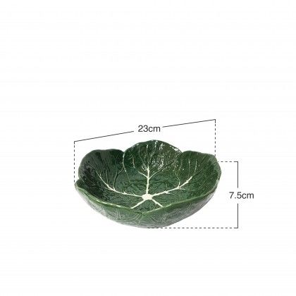 Ta�a Decorativa Couve 23X7.5cm