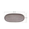 Travessa Oval Ceramica 36.5X16CM Travessa Oval Ceramica 36.5X16CM