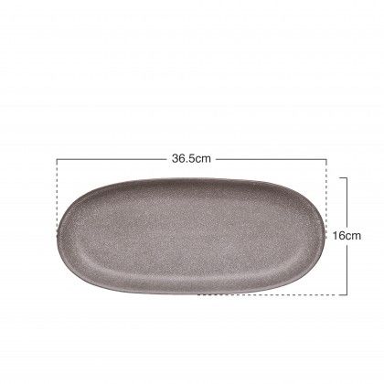 Travessa Oval Ceramica 36.5X16CM Travessa Oval Ceramica 36.5X16CM