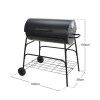 Barbecue Com Rodas 100X39X100cm