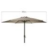 Guarda Sol Aluminio Taupe 300cm