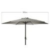 Guarda Sol Aluminio Cinza 300cm