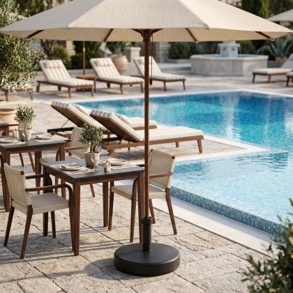 Base Guarda Sol Cinza 25Kg