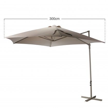 Guarda Sol Bra�o Articulado Bege 300cm