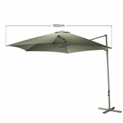 Guarda Sol Bra�o Articulado Verde 300cm