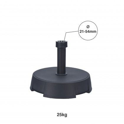 Base Guarda Sol Antracite 25Kg