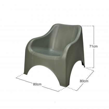 Cadeira Jardim Verde 80X80X71cm Cadeira Jardim Verde 80X80X71cm