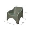Cadeira Jardim Verde 80X80X71cm Cadeira Jardim Verde 80X80X71cm