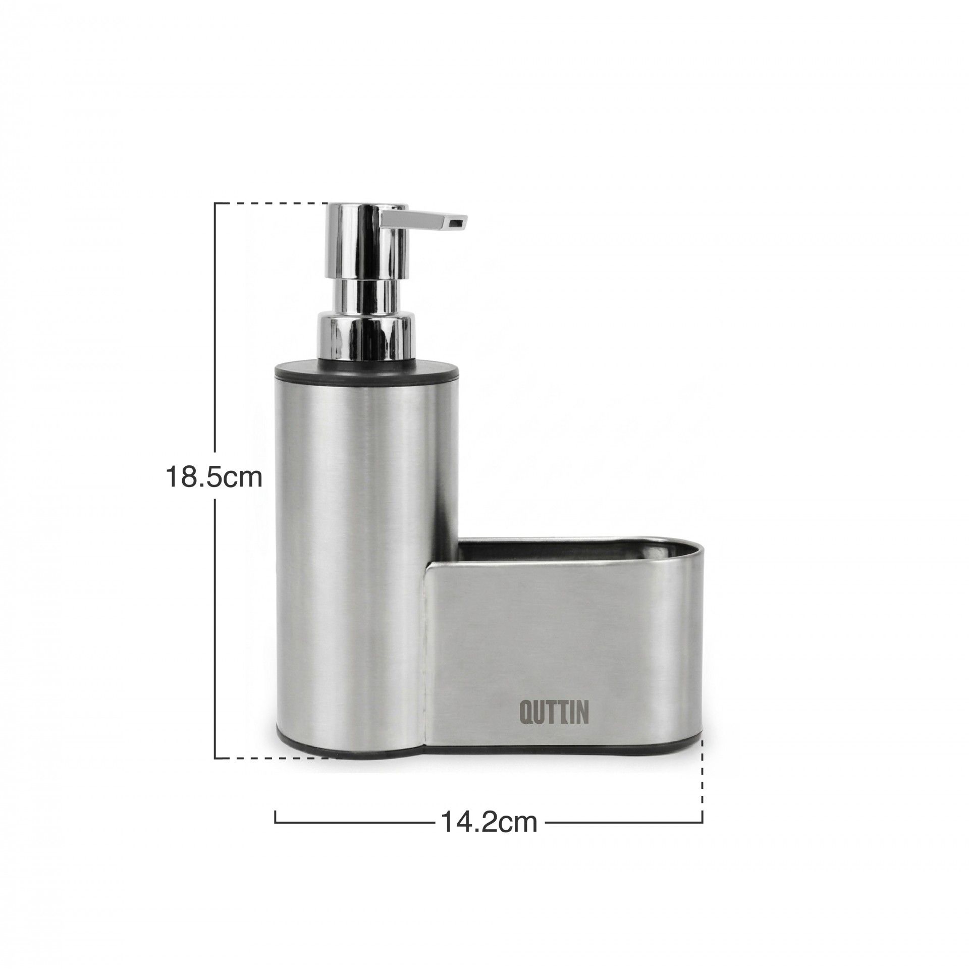 Dispensador Sabão Com Porta Esfregão Inox
