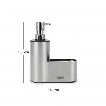 Dispensador Sabão Com Porta Esfregão Inox Dispensador Sabão Com Porta Esfregão Inox