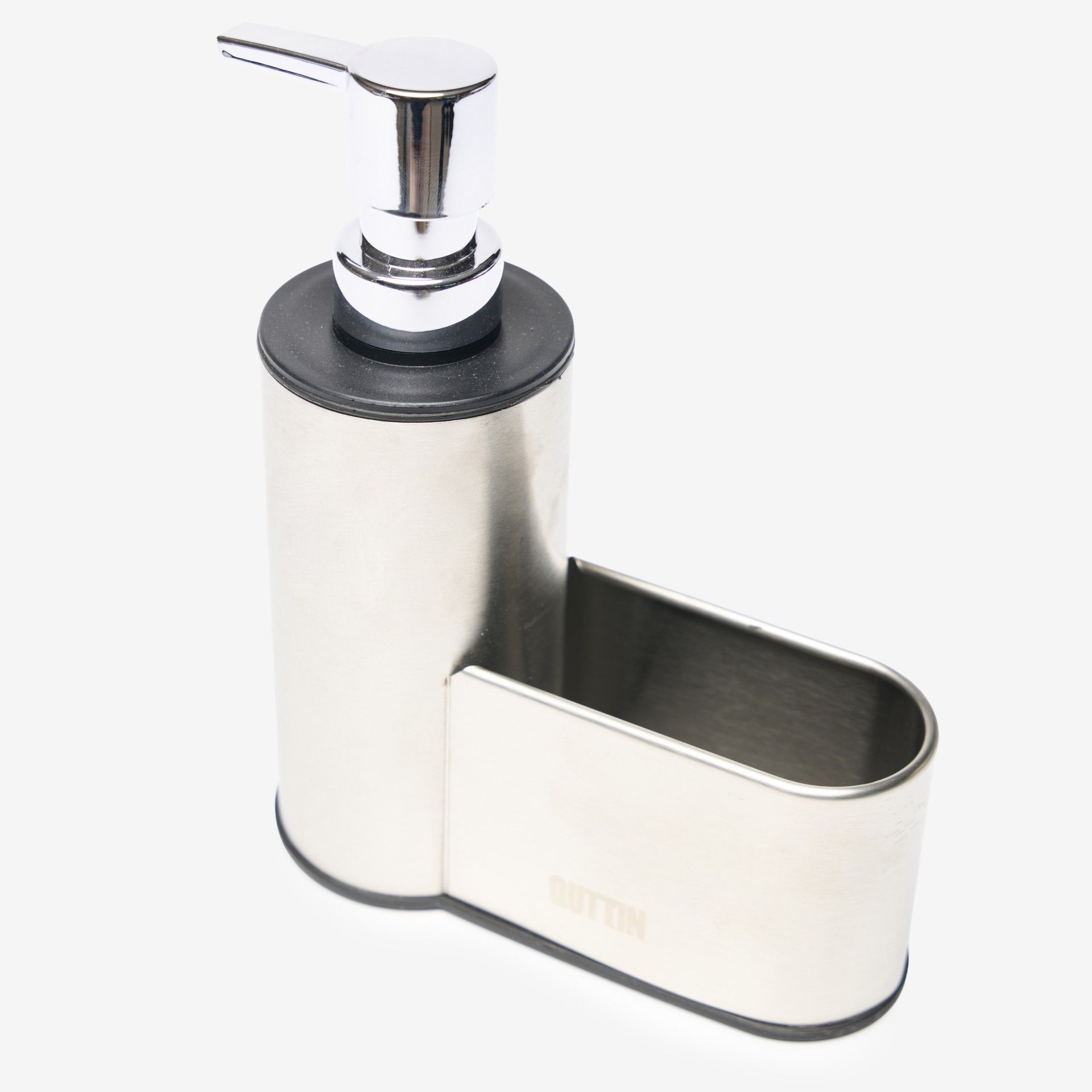 Dispensador Sabão Com Porta Esfregão Inox