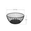 Cesto Multiusos Metal Preto �17.5X8cm