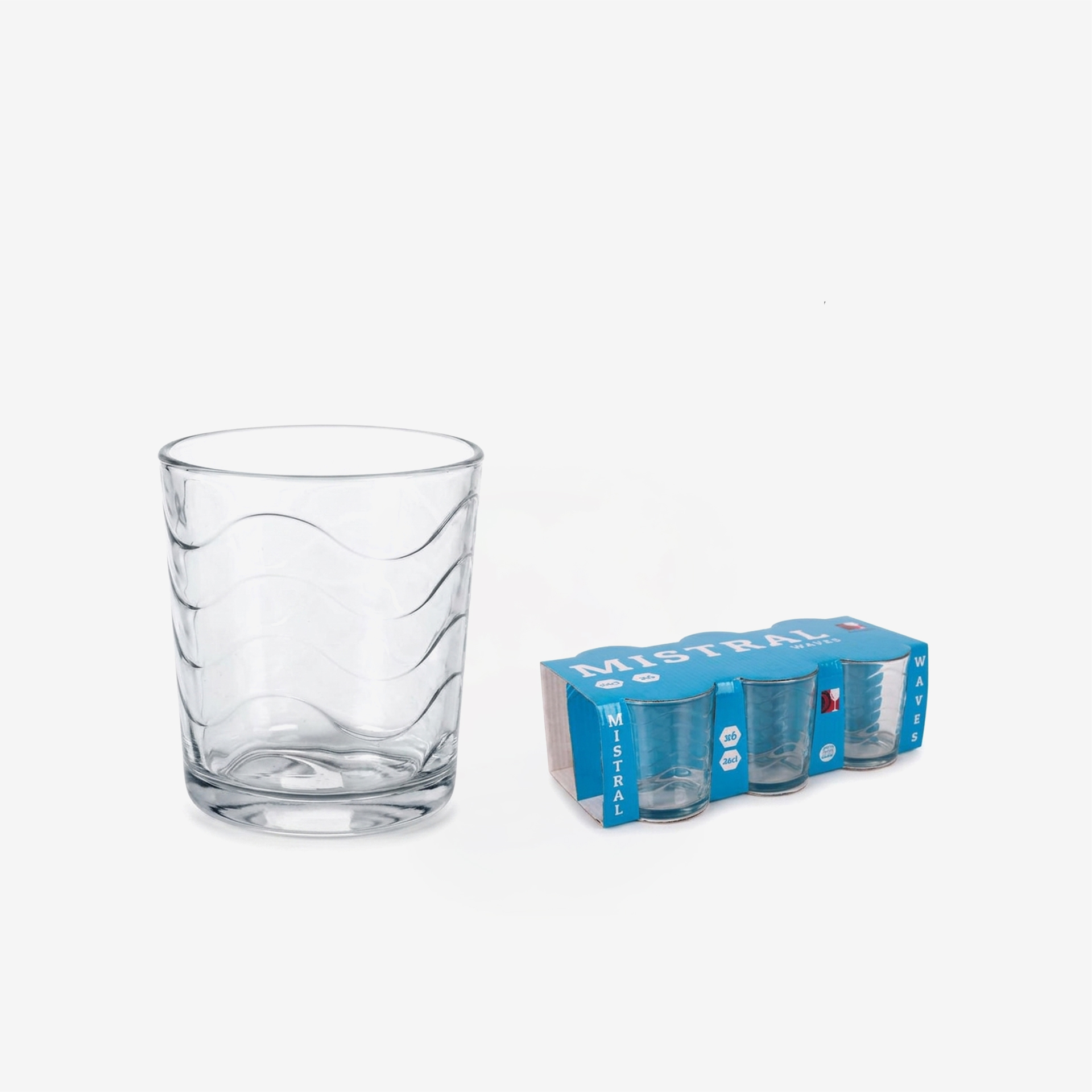Copo Sem Pé Mistral Waves 260ml Pack 6