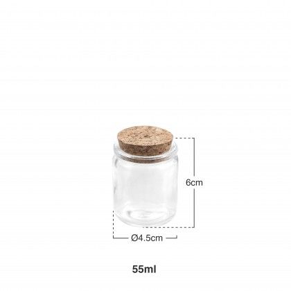 Frasco Vidro Tampa Corti�a La Mediterranea 55ml