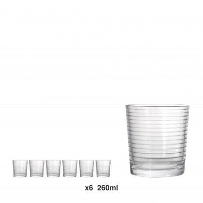 Copo Sem P� Mistral Rings 260ml Pack 6