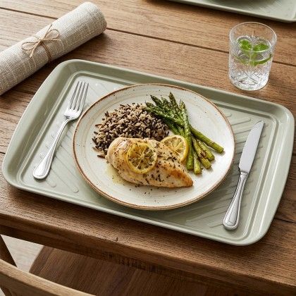 Bandeja Servir Metal 43.5X27X2cm