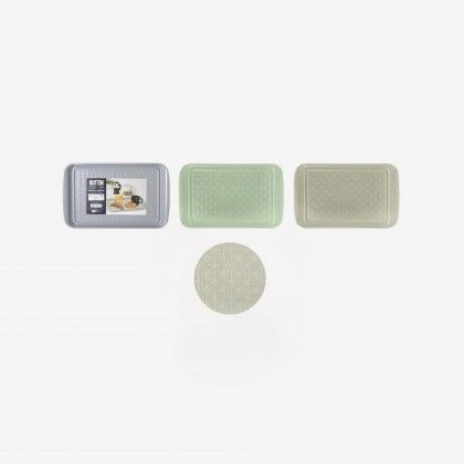 Bandeja Servir Metal Retangular 43.5X27X2cm