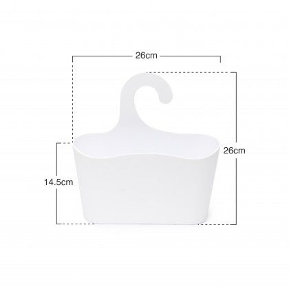 Cesto Multiusos Pl�stico Com Pega 8.5X26X14.5cm