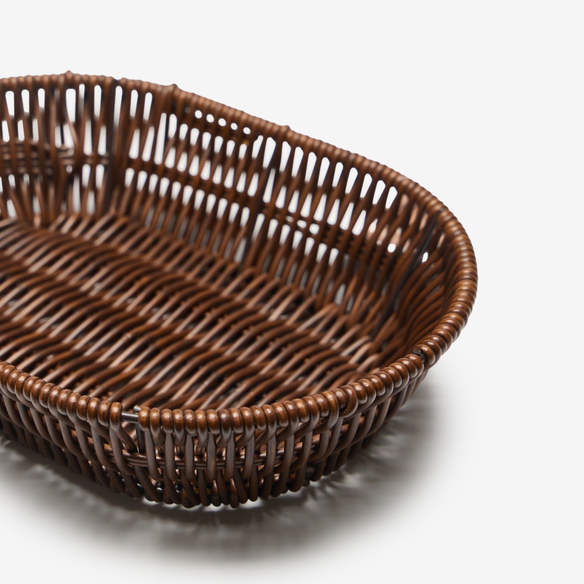 Cesto Pão Plástico Oval 28.5X21.5X6.5cm