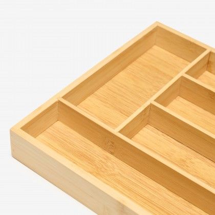 Organizador Talheres Bambo 34X26X5cm
