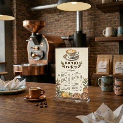 Porta Menus Acr�lico 10X15cm