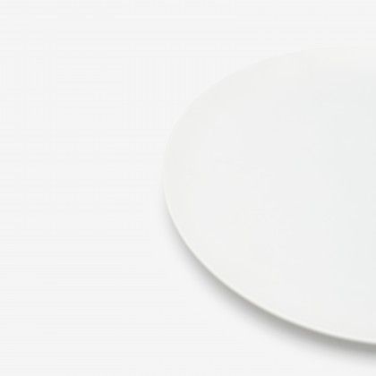 Prato Raso Melamina Branco Mate �25,5cm